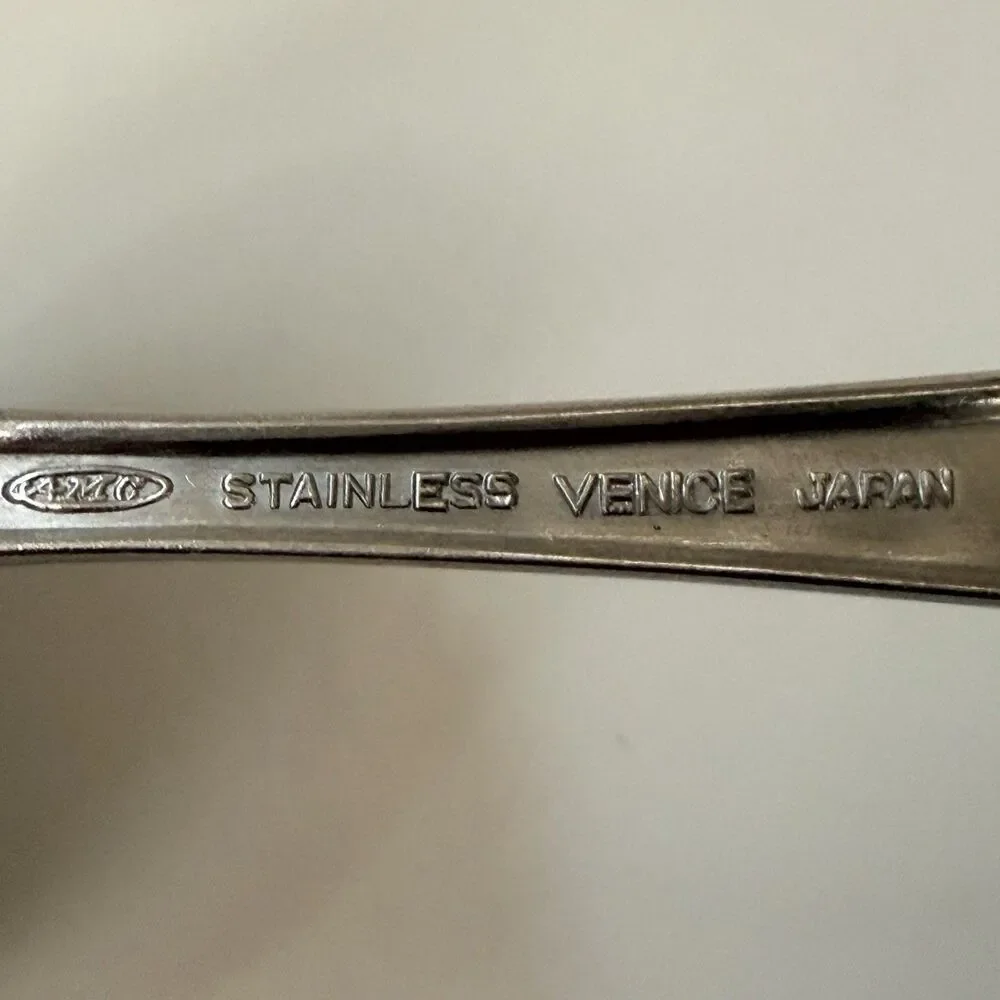 3pc AMC Venice Flatware Stainless Japan Ladle/ Dinner Knife/ Jelly Server Satin